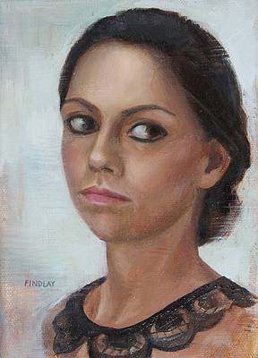 Little Self Portrait, with Lace Collar